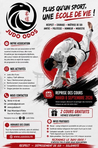 Image de l'actu 'Reprise des Cours Saison 2026-2027'